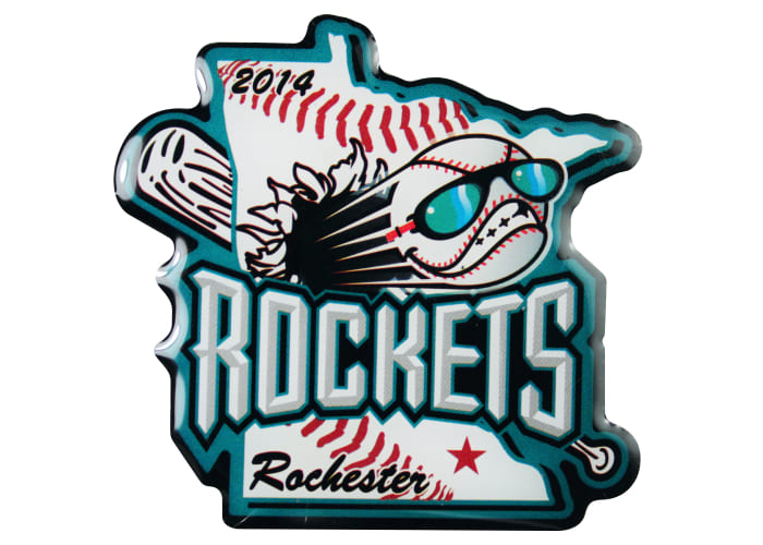 Rockets baseball pin