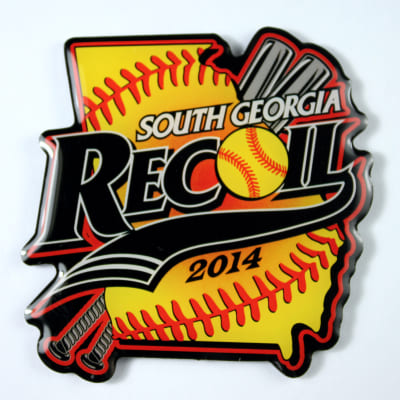 south georgia recoil softball pin