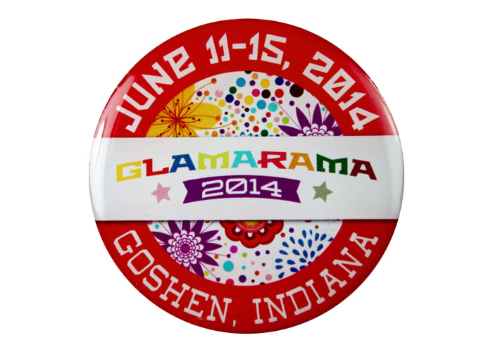 glamarama 2014 lapel pin