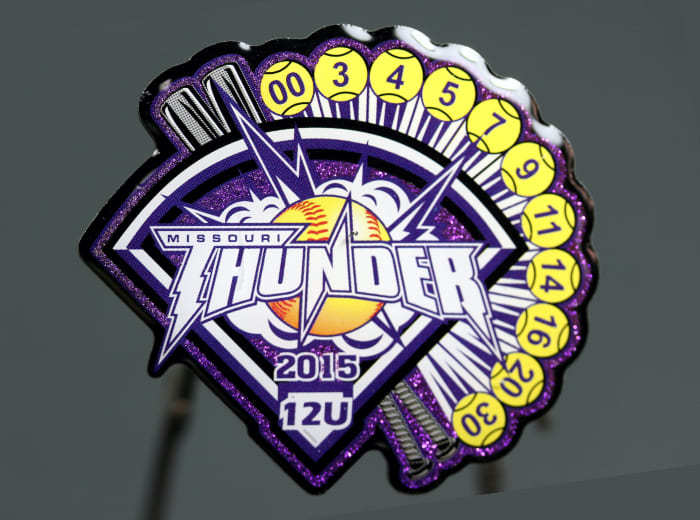 thunder baseball pin